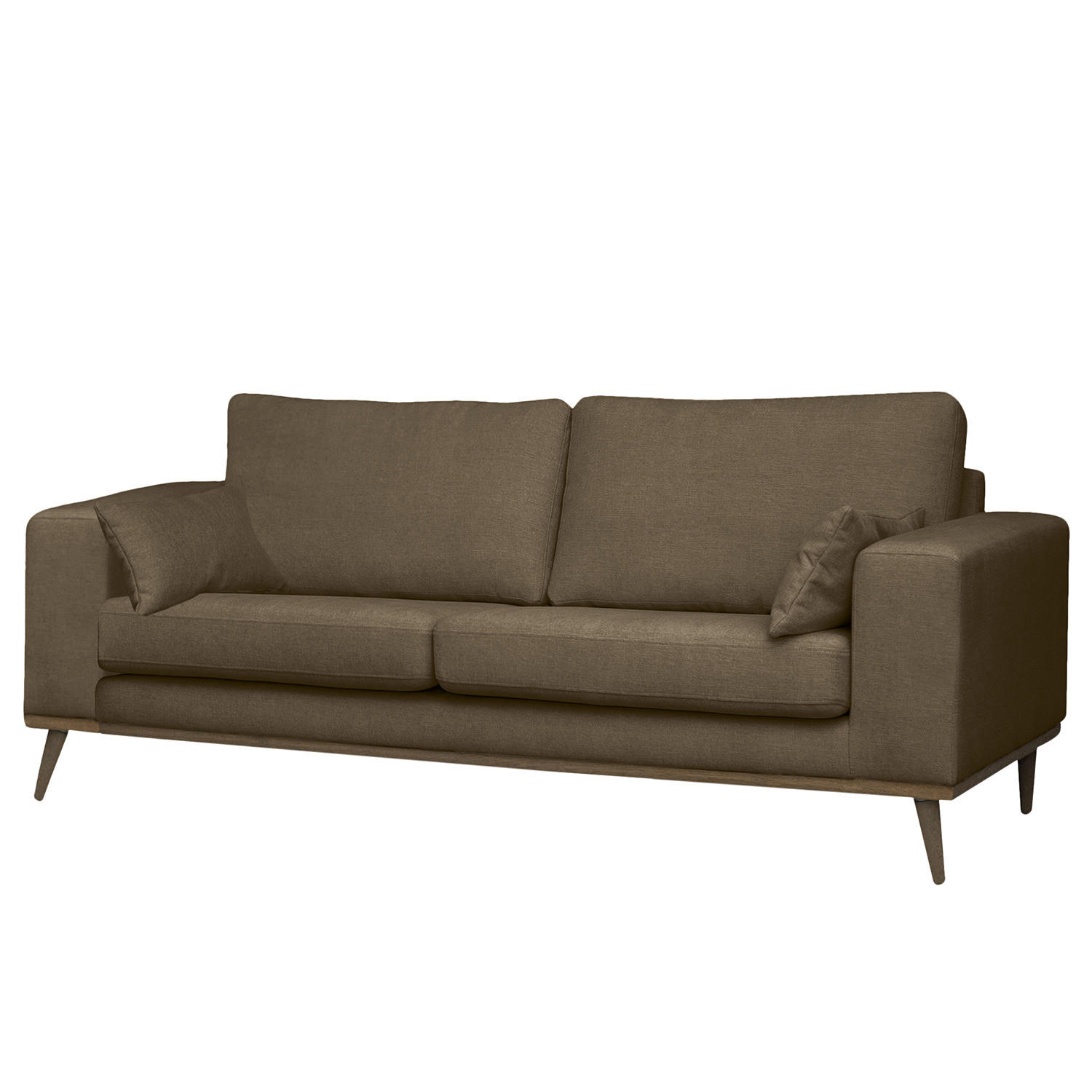 2-SITZER SOFA - Eichefarben/Beige, Textil (197/81/88cm) - home24
