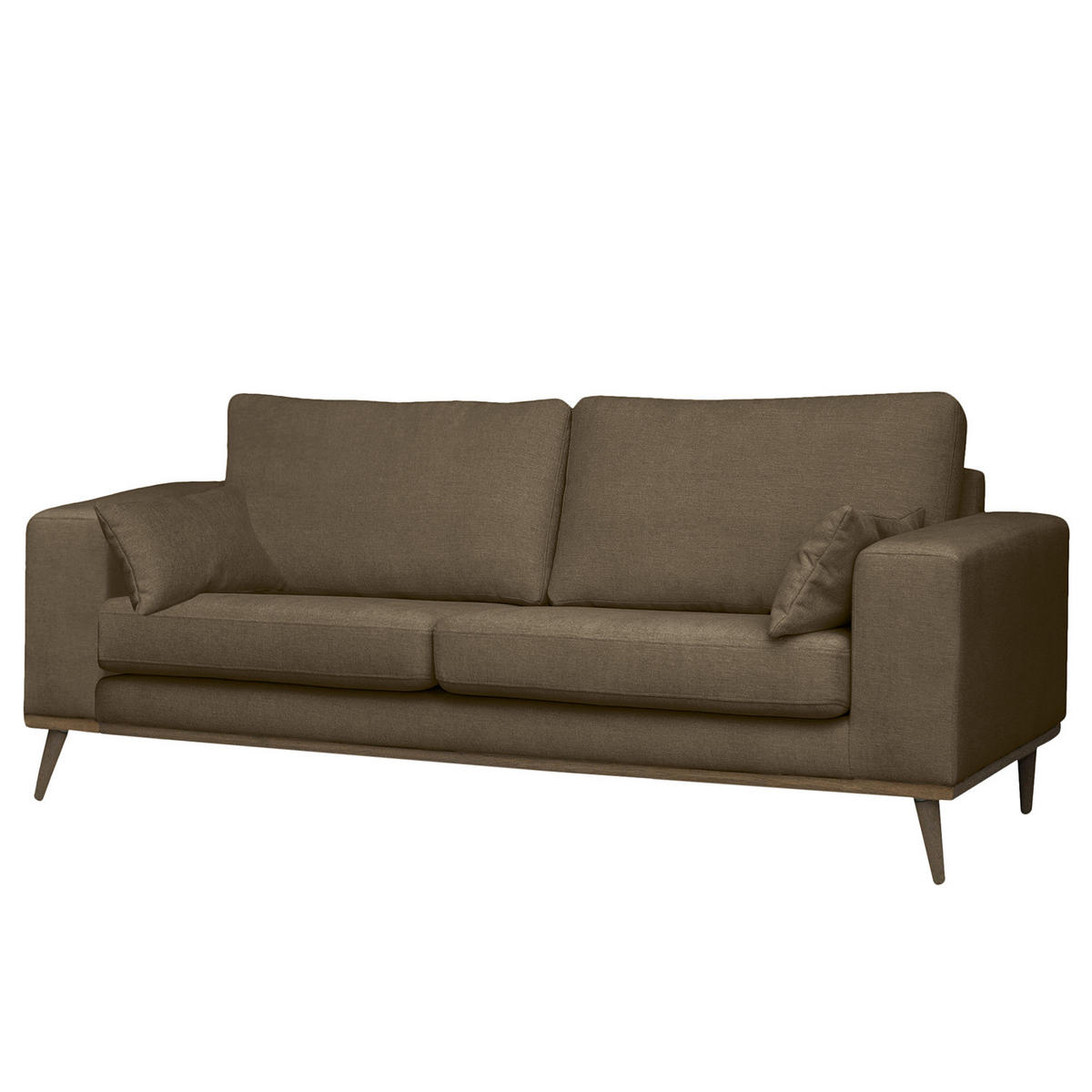2-SITZER SOFA - Eichefarben/Beige, Textil (197/81/88cm) - home24