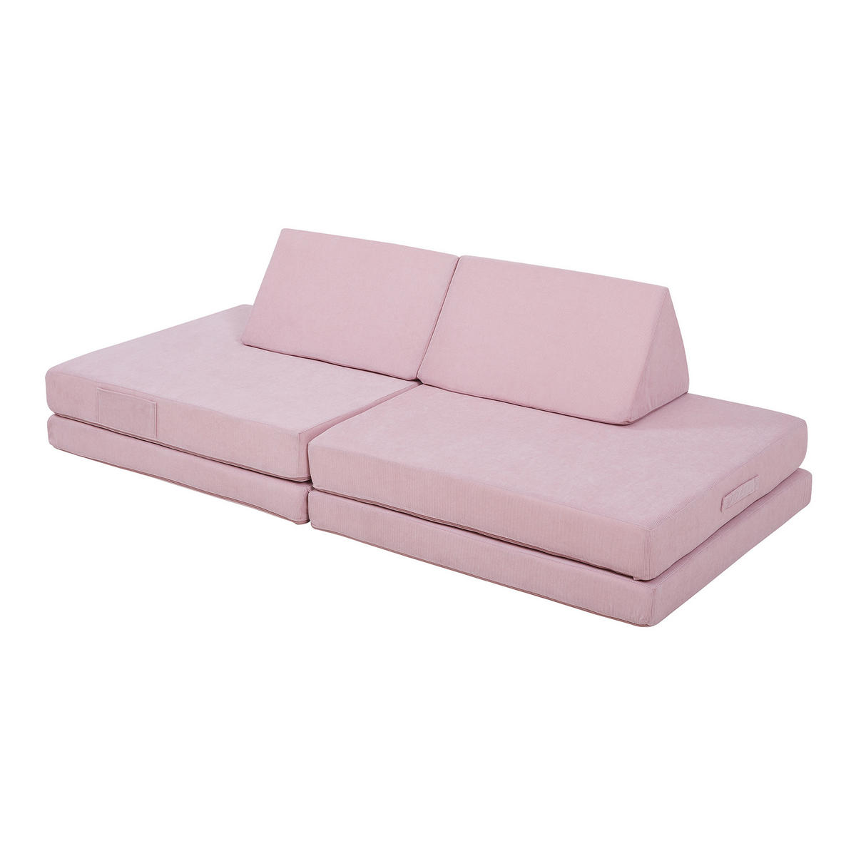 HRAČKÁŘSKÁ SOFA Norhulta - růžová, textil (150/46/66cm) - [en.casa]