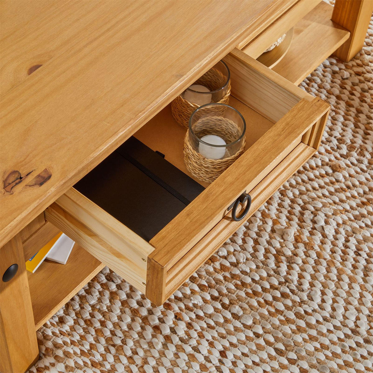 COUCHTISCH SALSA - Naturfarben, Holz (60/100/46cm) - CARO-Möbel
