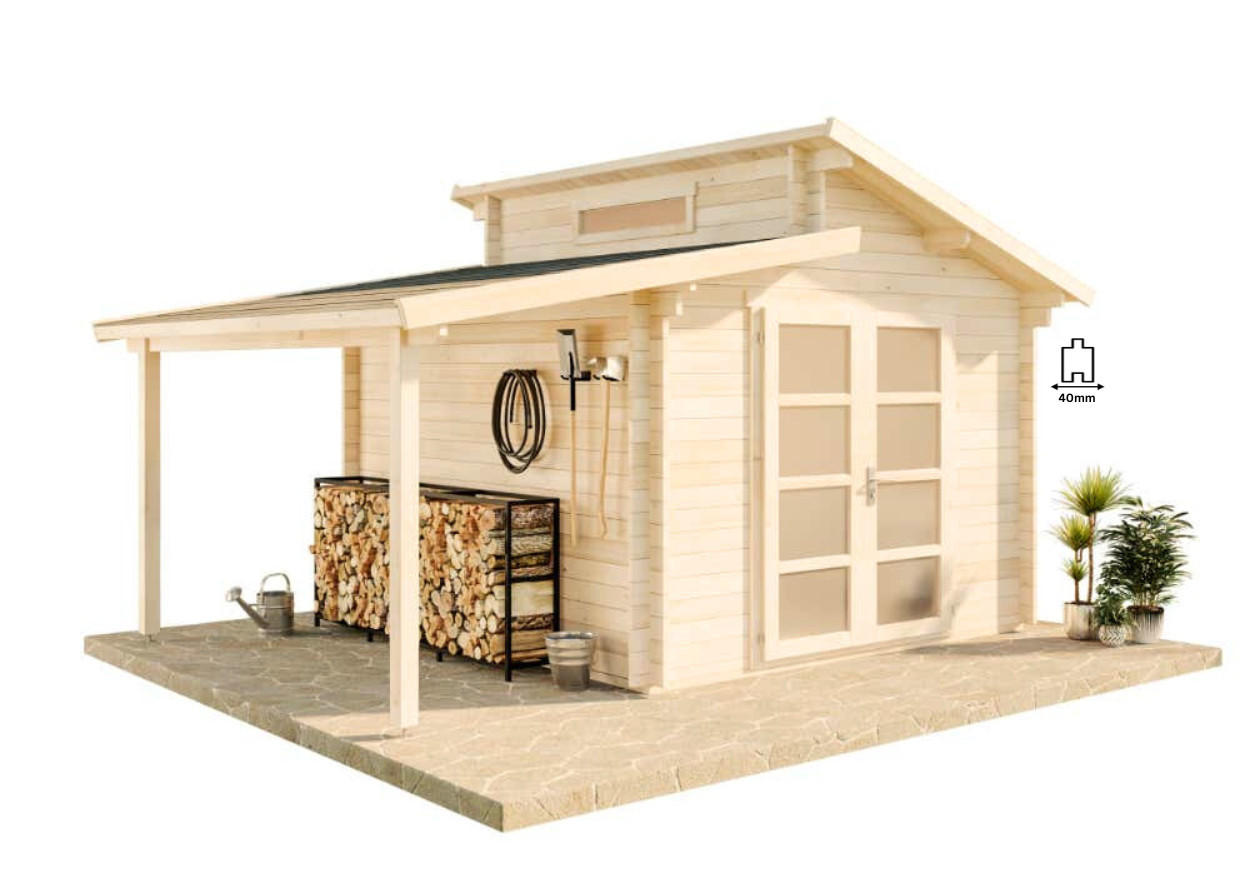 Alpholz Gartenhaus Pinien 490x279x360 cm
