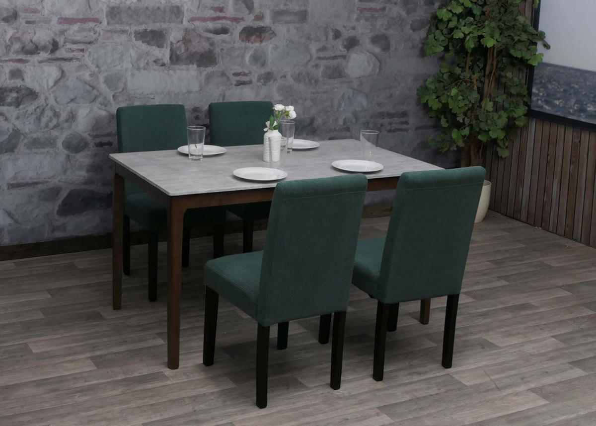ESSZIMMERSTUHL Grün 4er-Set - Grün, Textil (42/90/50cm) - MCW