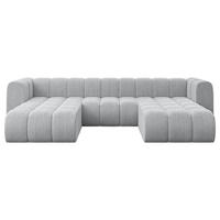WOHNLANDSCHAFT modulares Sofa Joren-U1 - 319x177x70 cm Grau - Grau, Holzwerkstoff/Textil (319/70/177cm) - ALTDECOR