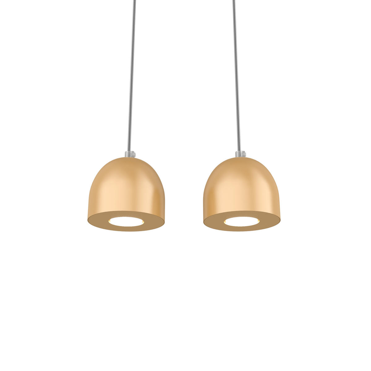 HÄNGELEUCHTE - Goldfarben, Metall (6.5/27/120cm) - Lumicom