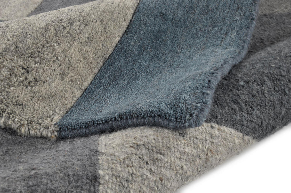 WOLLTEPPICH Dalas 250x350 cm - Anthrazit, Textil (250/350cm) - THEKO