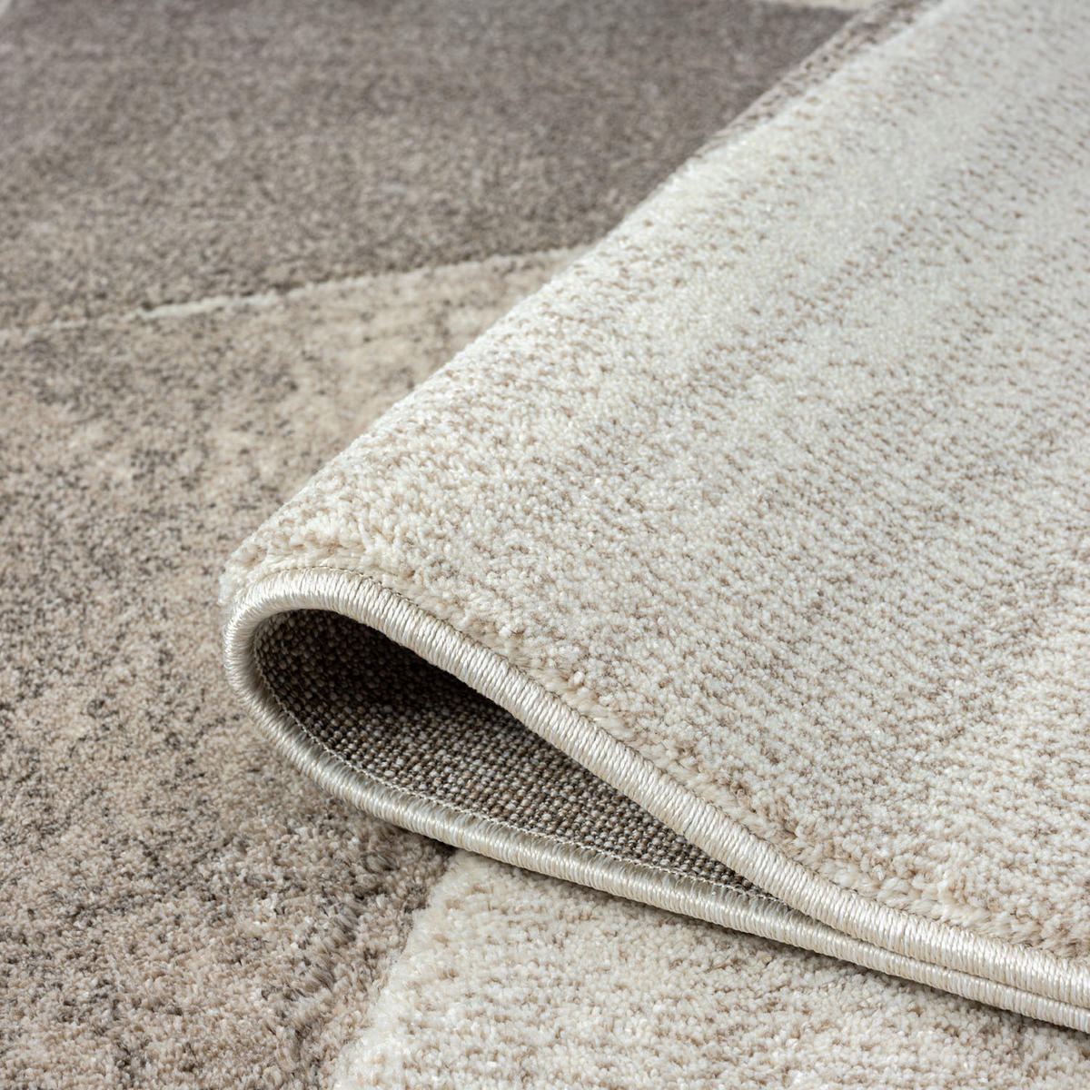 KURZFLOR-TEPPICH Bonito 9053 Braun 160x230 cm - Braun, Textil (160/230cm) - carpet city