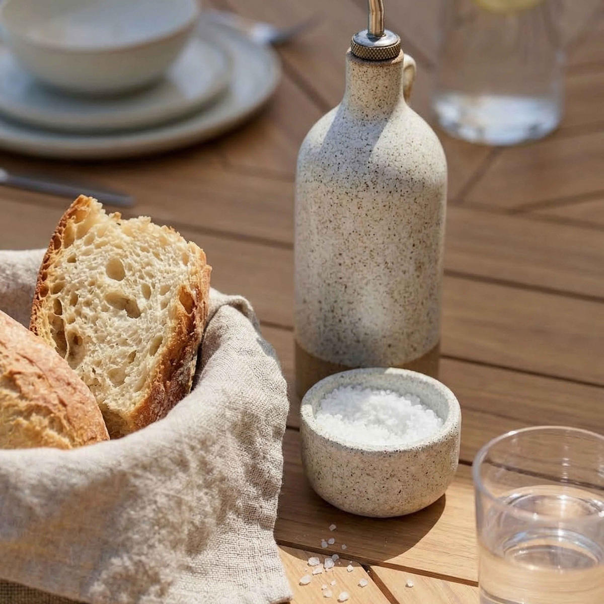 GARTENTISCH, Braun - Braun, Holz (100/220/76cm) - Oviala