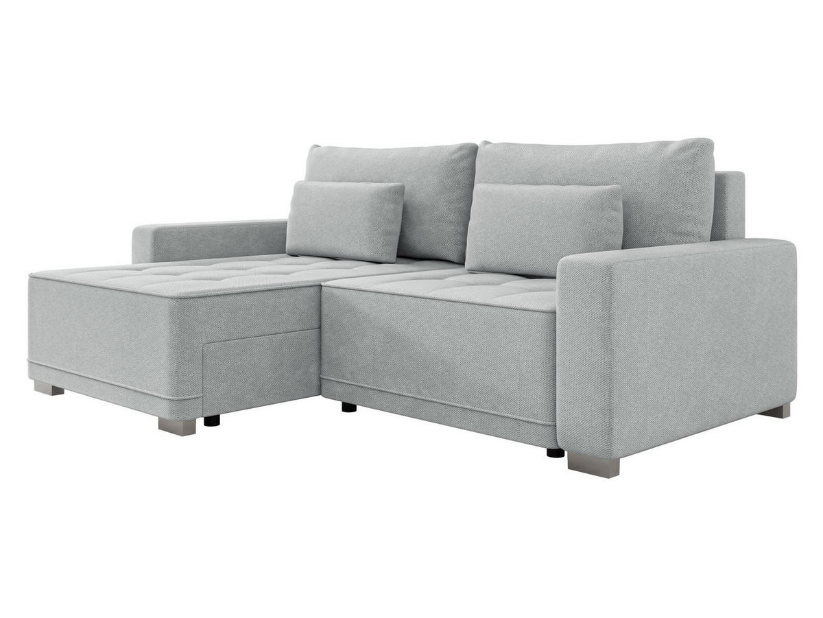 ECKSOFA Zeus - Grau, Holz/Kunststoff (238/160cm) - MIRJAN24