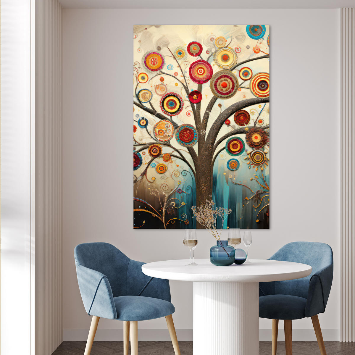 POSTER Baum - Baum des Lebens - Farbe 80x120 cm - Braun, Papier (80/120/0.1cm) - MuchoWow