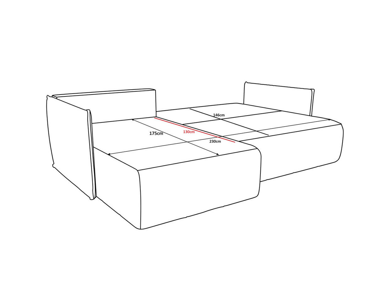 ECKSOFA Onil mit Schlaffunktion - Beige, Textil (242/190cm) - SIMKAM Furniture