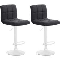 BARHOCKER Calma Set 2-teilig 94-114x46x47 cm dunkelgrau - Dunkelgrau, Textil (46/94/47cm) - furnicato