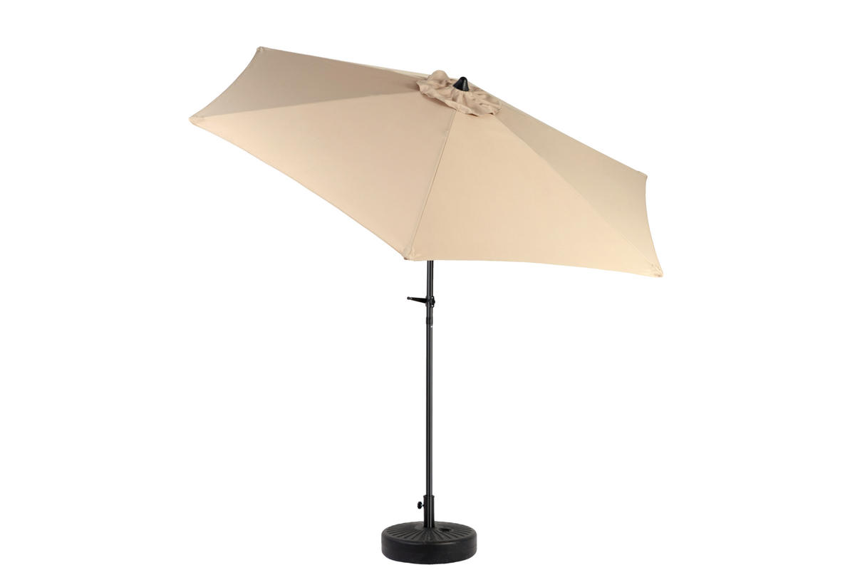 SONNENSCHIRM Doppel Rechteck khaki - Beige, Metall (264/264cm) - ComfortXL