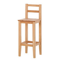 BARSTUHL - Kernbuche massiv, geölt - Kernbuche, Holz (36/96/36cm) - home24