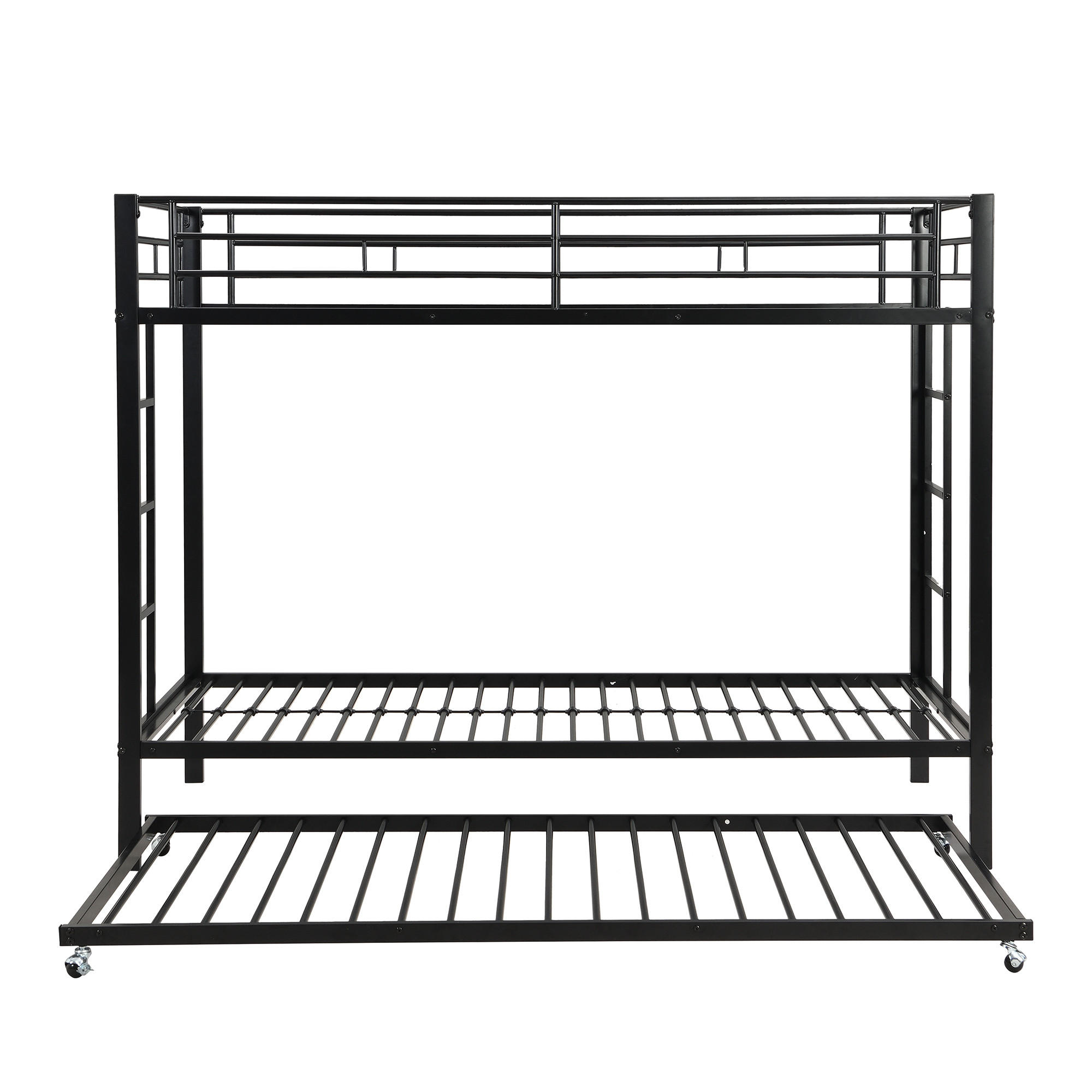 ETAGENBETT Eisen 90/200 cm Schwarz - Schwarz, Metall - Raumix