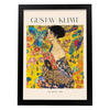 POSTER Dame Mit Fan A3 Schwarzer Rahmen - Schwarz, Papier (29.7/5/42cm) - Nacnic