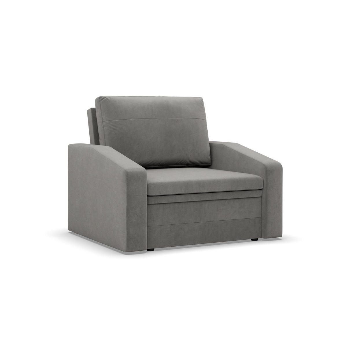 LOUNGESESSEL ORBIT, 80 CM, Hellgrau - Hellgrau, Textil (108/80/87cm)