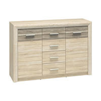 KOMMODE – 138 cm – Castel – Eichefarben / Sonoma Eiche – KM-005 - Eichefarben/Sonoma Eiche, Holzwerkstoff (138/94/43cm) - hi-markt