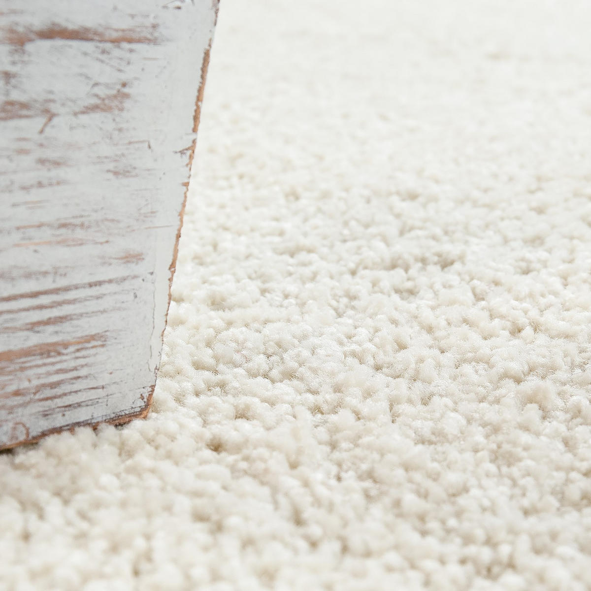 HOCHFLORTEPPICH 80/80 cm Sky 250 - Creme, Textil (80/80cm) - Paco Home