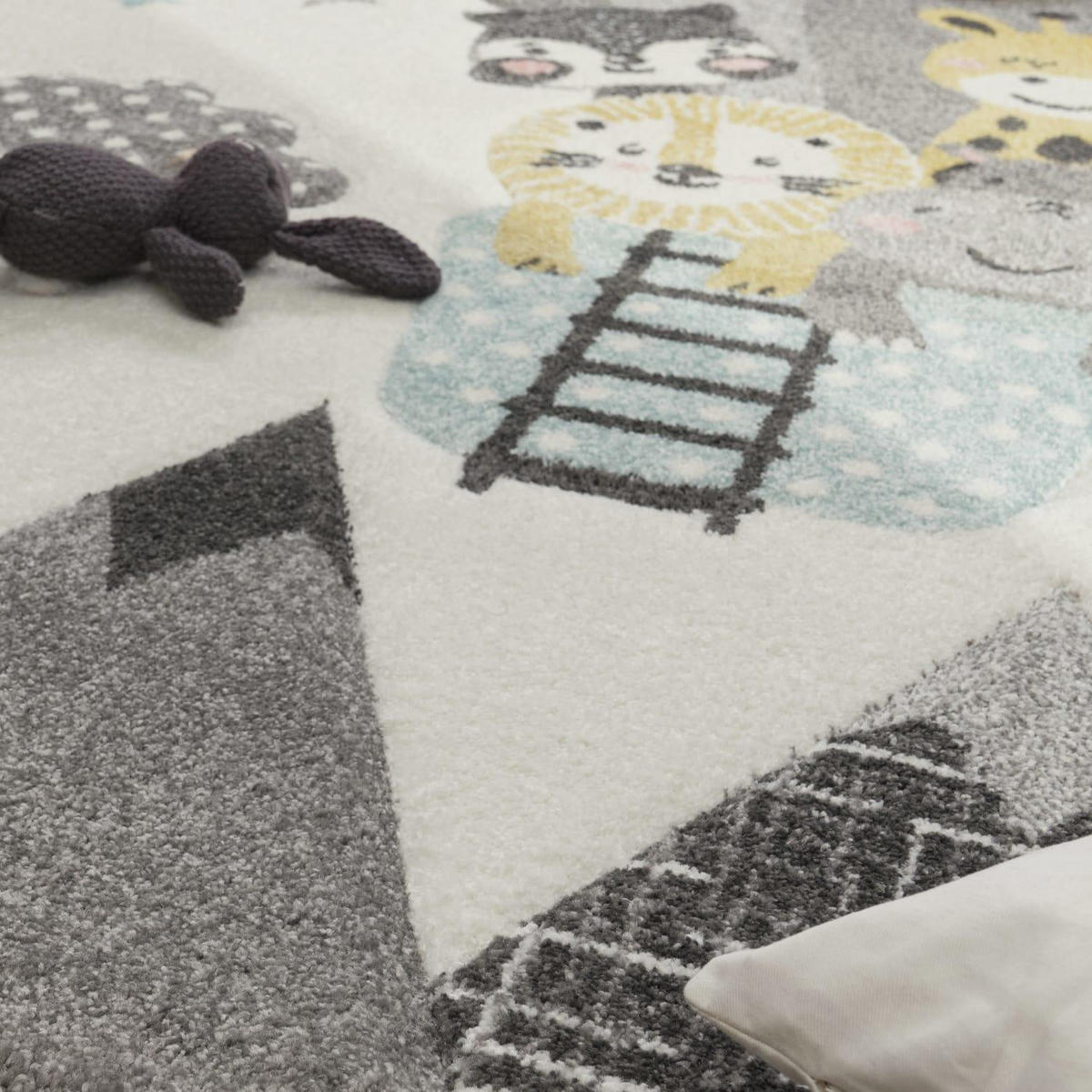 KINDERTEPPICH 160/160 COSMO 343 - Creme, Kunststoff (160/160cm) - Paco Home