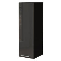 KÜCHENHÄNGESCHRANK W4/30 Essen Graphit Hochglanz / Schwarz Matt 30 / 32,5 / 96cm - Schwarz/Graphitfarben, Holz/Holzwerkstoff (30/96/32.5cm) - Feldmann-Wohnen