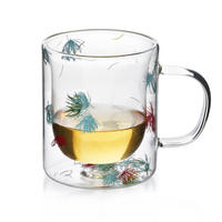 BECHER Peter Flowers 400ml 8,5/12,5/11cm Borosilikatglas - Transparent, Glas (0.4L) - Mondex