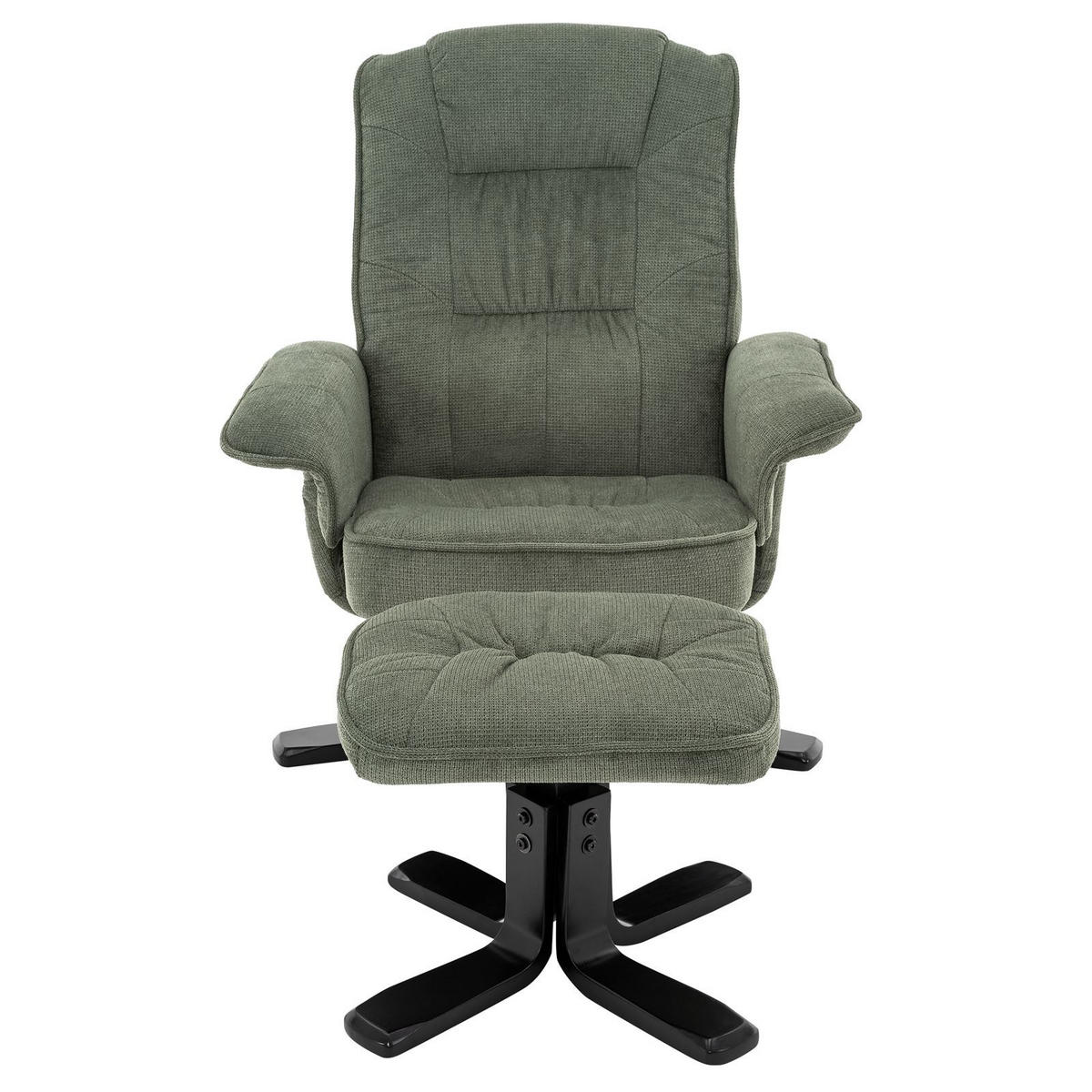 RELAXSESSEL CHARLY - Schwarz/Grün, Textil (76/87/61cm) - IDIMEX