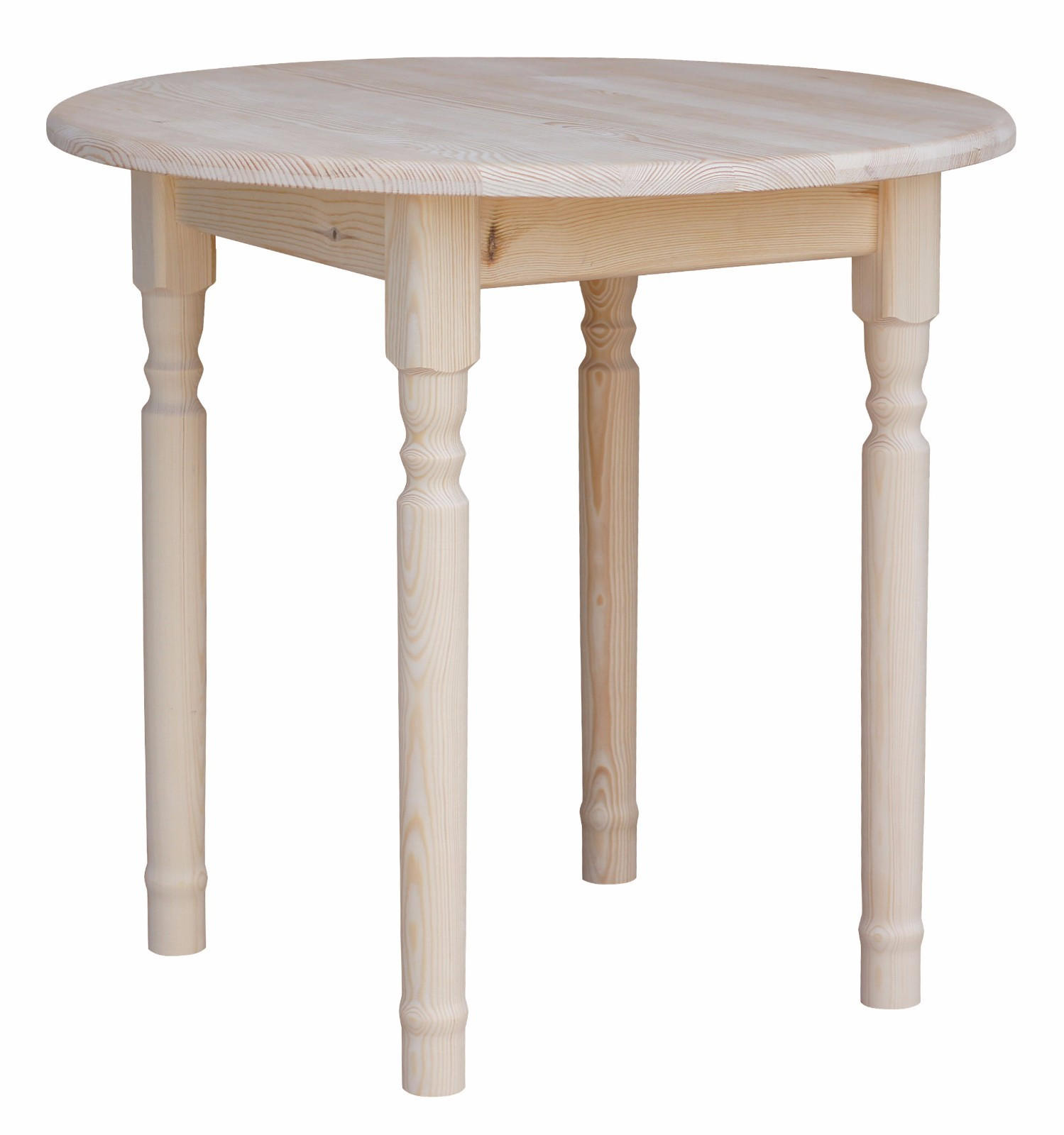 KOMA Esstisch KM959078 aus massivem Kiefernholz, Ø 90 cm, Unbehandelt - Kieferfarben, Holz (90/75/90cm) - Koma