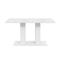 STÔL 140/180/70 cm, MDF, biely, rozkladací - biela, kompozitné drevo (180/70/75cm) - BEAOK
