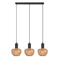 PENDELLEUCHTE BARBARA Ⅲ 70/56/120 cm - Schwarz, Metall (70/56/120cm) - Nettlife