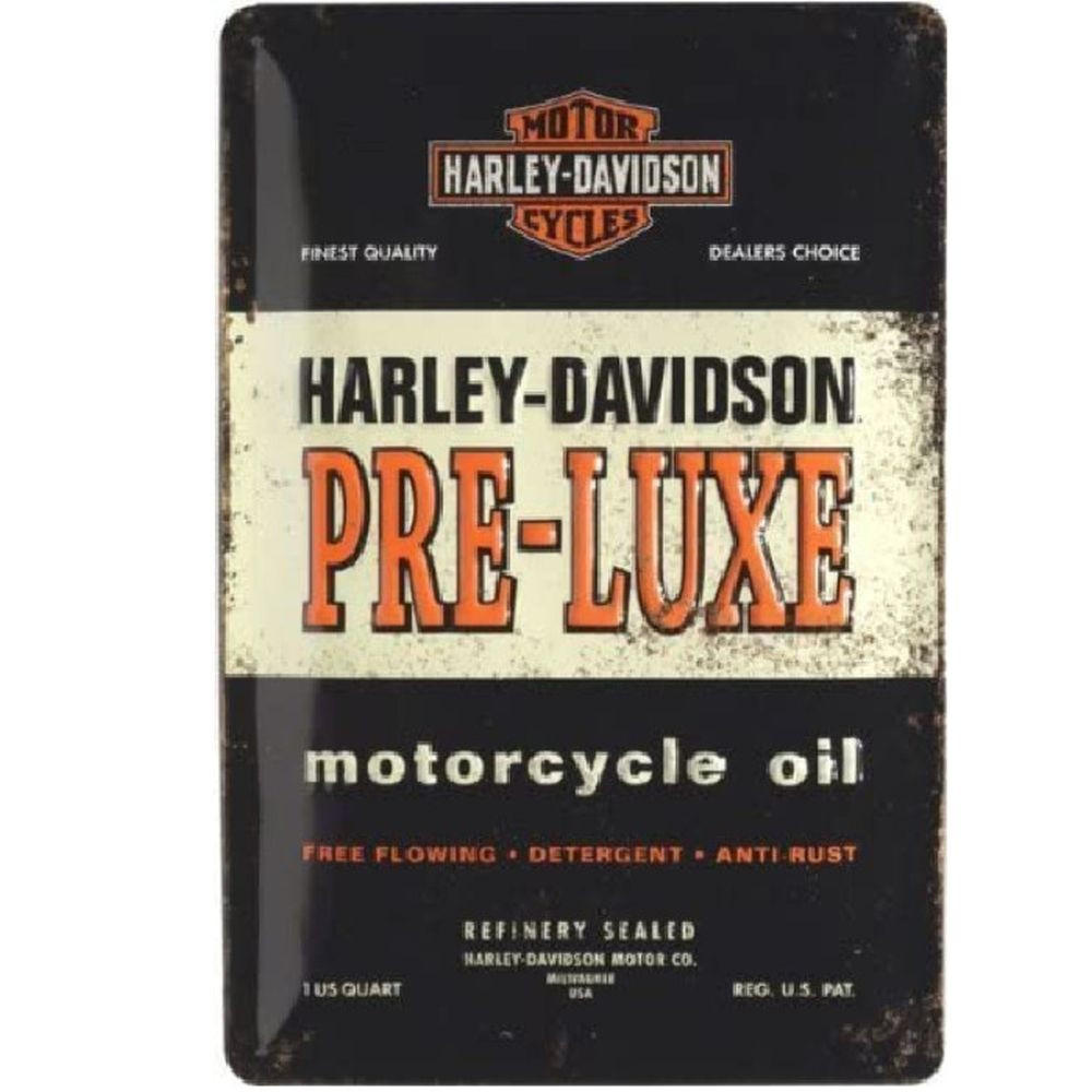 BLECHSCHILD 20/30 cm Harley-Davidson PRE-LUXE - Multicolor, Metall (20/30/0.2cm) - Nostalgic-Art
