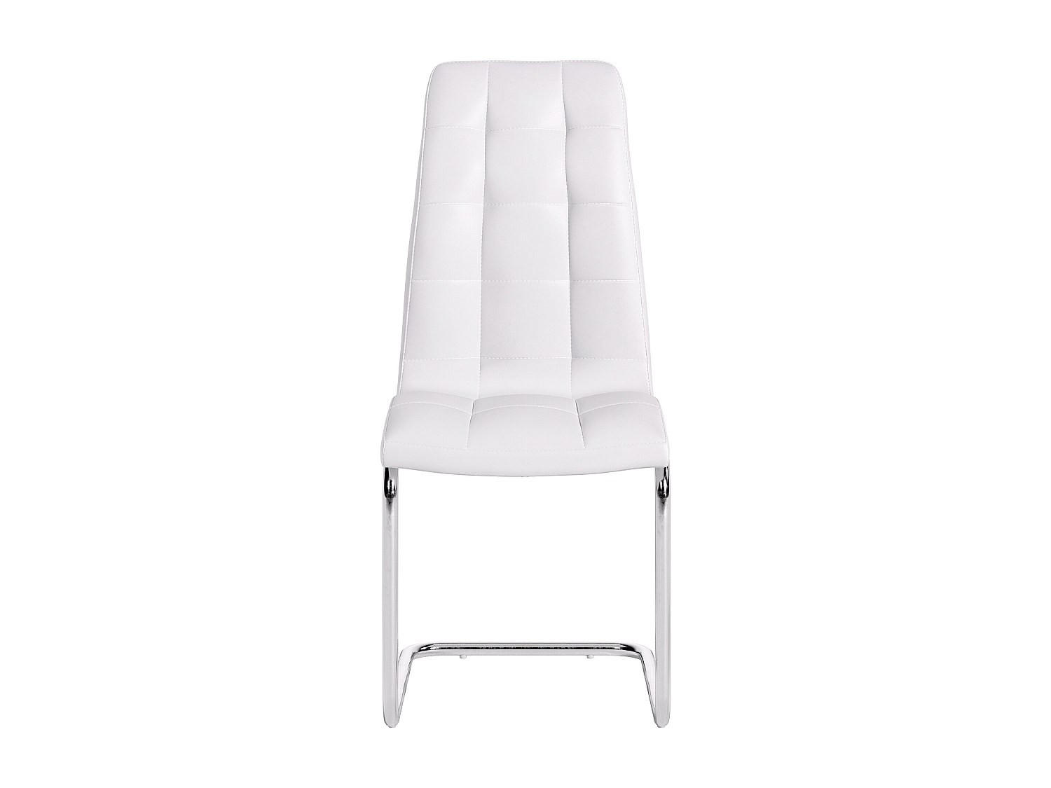 STUHL - 43 cmcm x 60 cmcm - Kunstleder - Weiß - NADYA - Weiß, Leder (43/100/60cm) - Vente-Unique