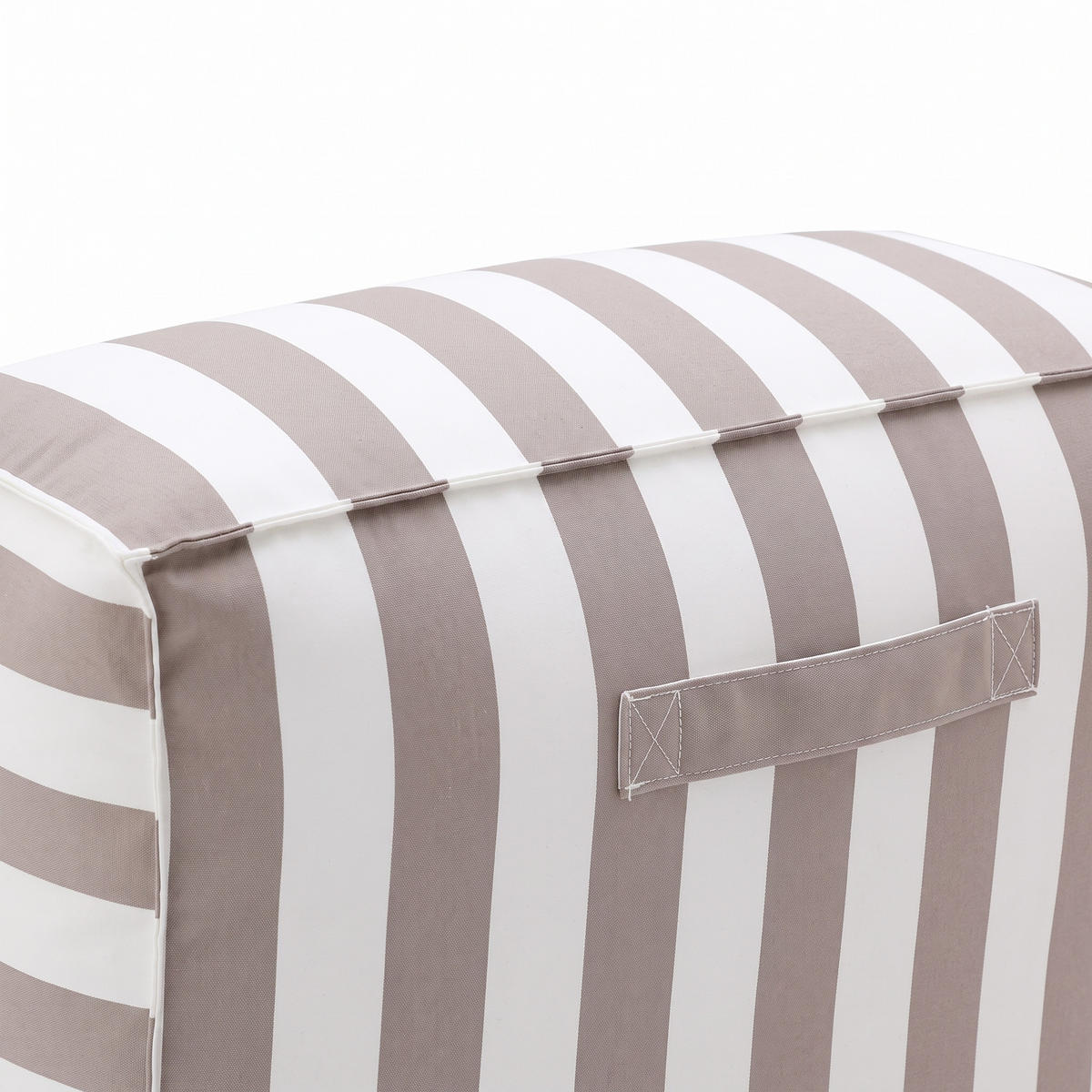 OUTDOOR Sitzsack SOFT mit Rückenlehne für Garten & Terrasse, Beige - Beige, Textil (70/75/100cm) - Muffo