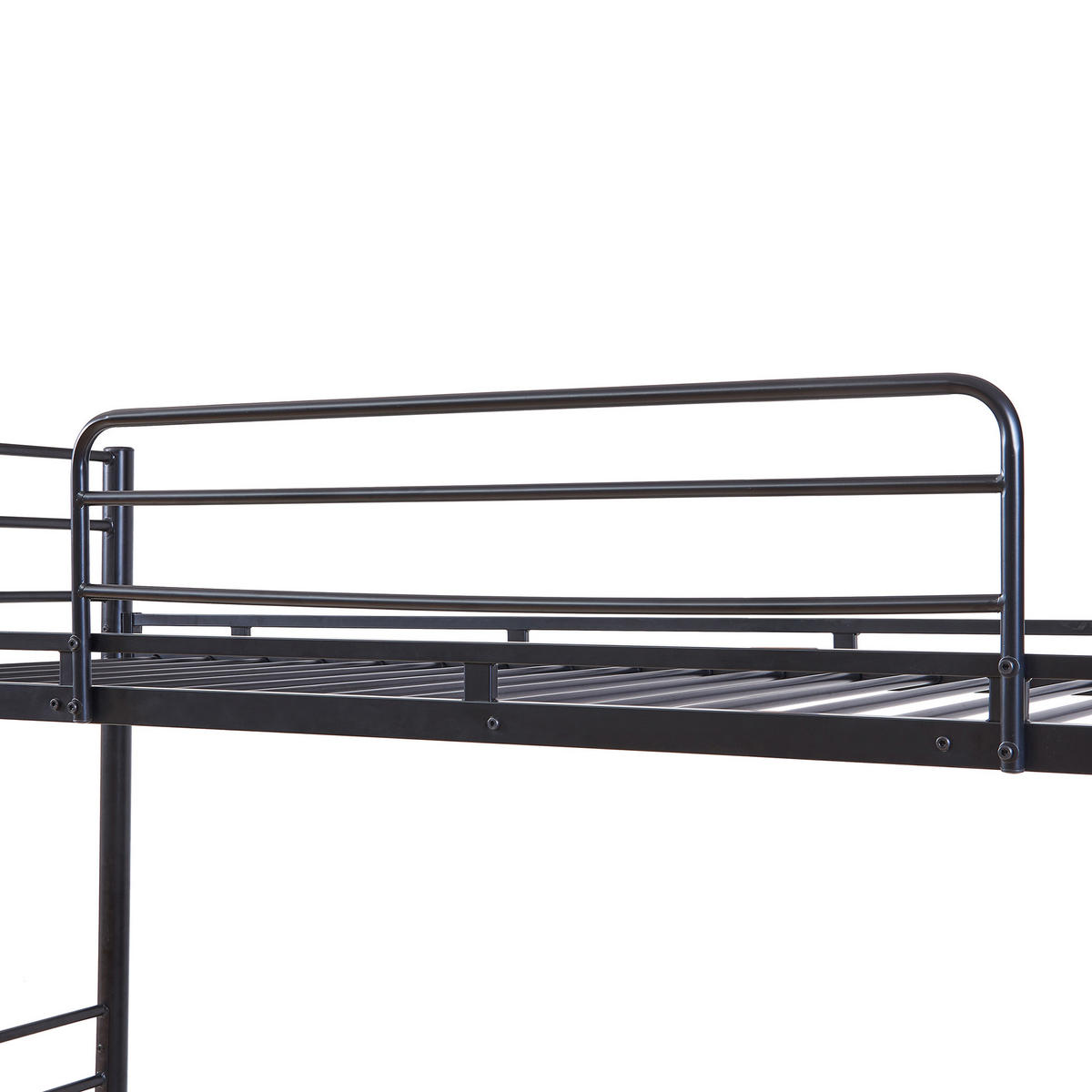 PATROVÁ POSTEL Bevapis - černá, kov - [en.casa]