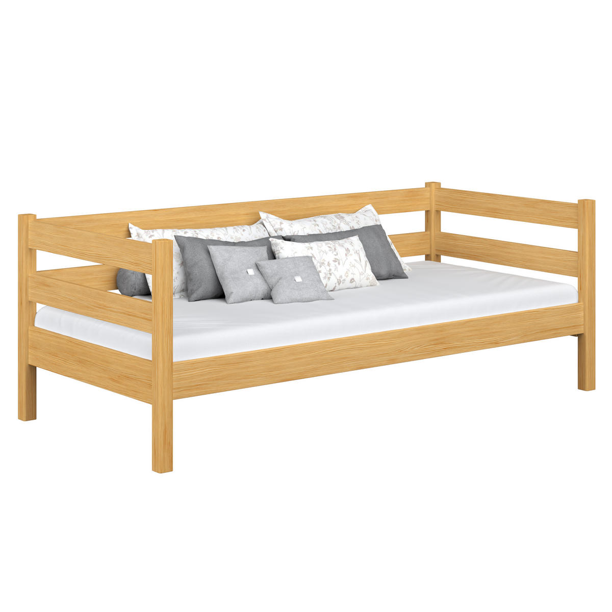 TAGESBETT Naturkiefer 120/180 - Hellbraun, Naturmaterialien/Holz (120/180cm) - N-Wood