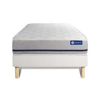 BETT Actimemo soft Memory-Schaum 80 x 190 cm h2 - Kit Bettgestell Weiß - Beige/Weiß, Karton/Holz (80/190cm) - ACTISOM