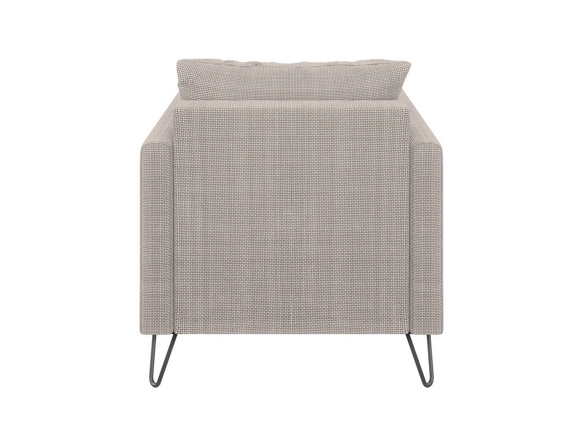 SESSEL Harmony Taupe Chenille - Taupe/Schwarz, Holz/Textil (80/85/100cm) - S-Style Möbel