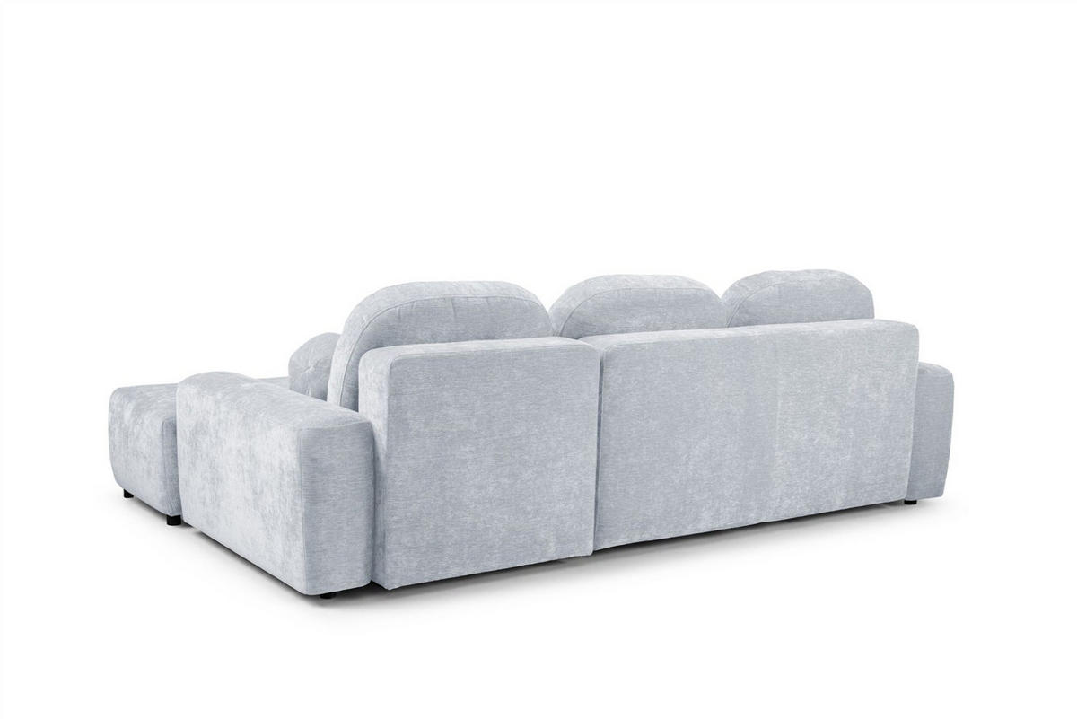 ECKSOFA Argos In Vibe - Hellblau, Holzwerkstoff/Textil (267/170cm) - Fun Möbel