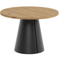 TISCH Schwarz ALMA Ausziehbar 120/196 cm - Eichefarben/Schwarz, Holzwerkstoff (2/120/76cm) - Sepro Meble