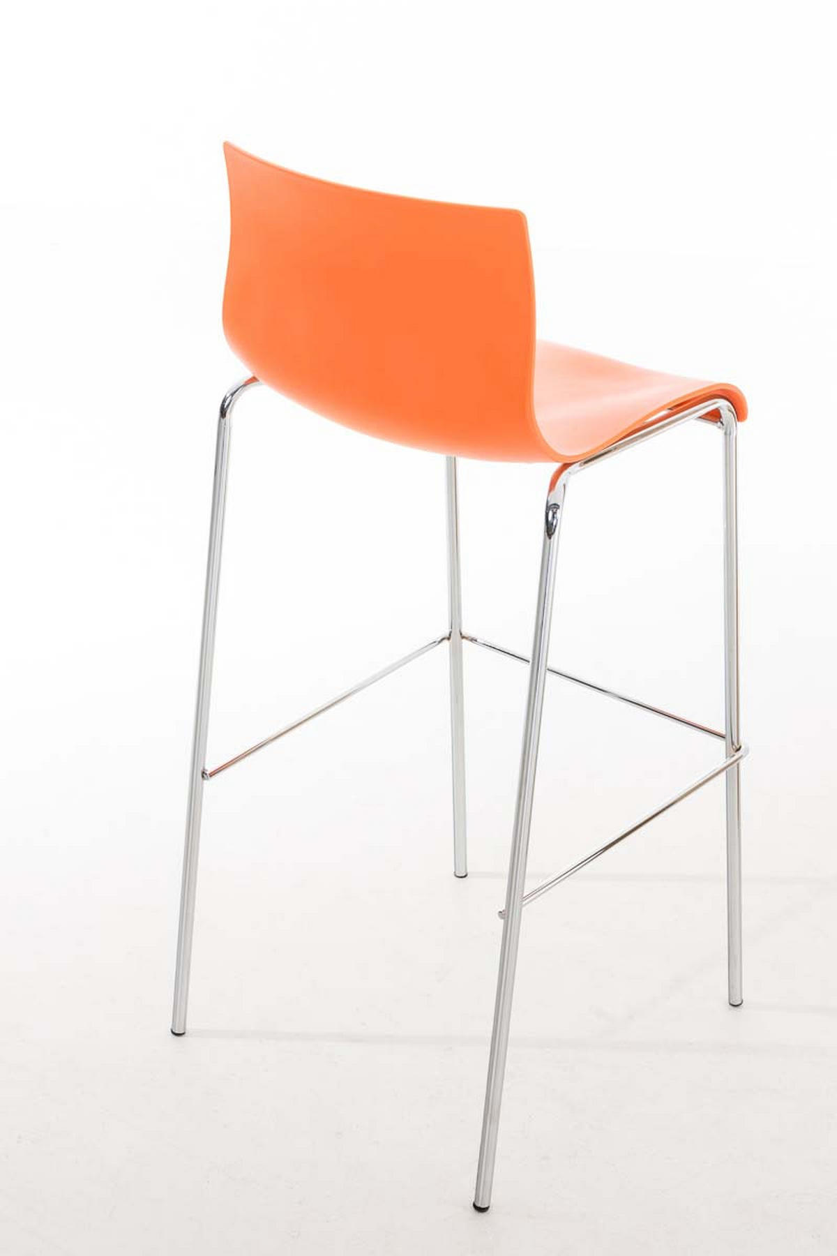 BARHOCKER TOKIO Orange Kunststoff - Orange, Kunststoff/Metall (43/100/48cm) - DELUKE