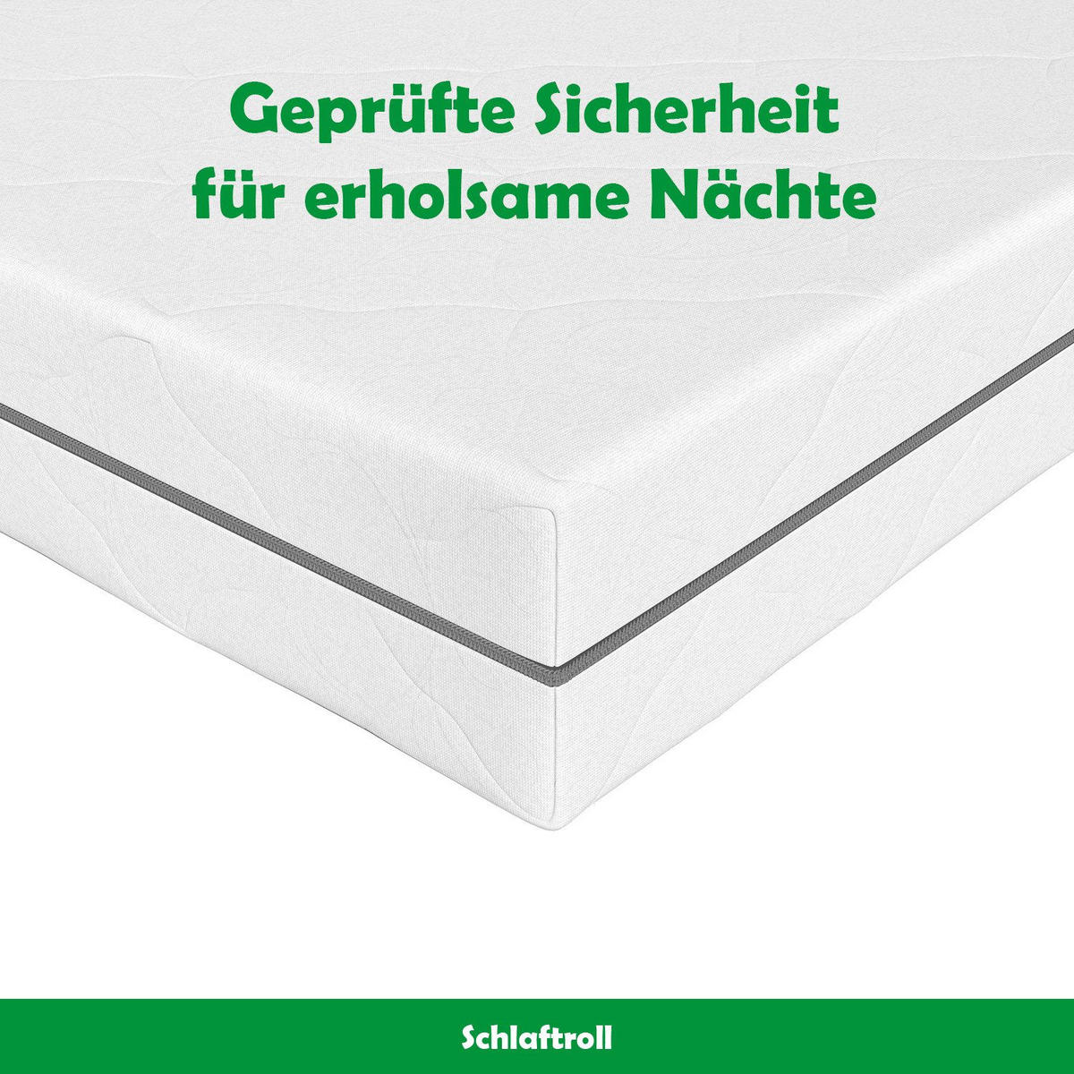TASCHENFEDERKERNMATRATZE mit Kaltschaum Schicht Härtegrad H2 / H3 140 x 200 cm - Weiß, Textil (140/200cm) - Schlaftroll
