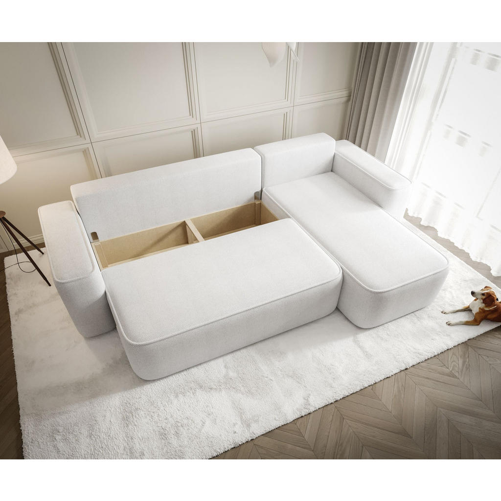 Thumbnail - Bedante Ecksofa, Ecru, Textil, 250x150 cm, Wohnzimmer, Sofas & Couches, Wohnlandschaften, Ecksofas