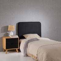 KOPFTEIL ARIELA 90X190 CM - Schwarz, Textil (90/68/6cm) - IDIMEX