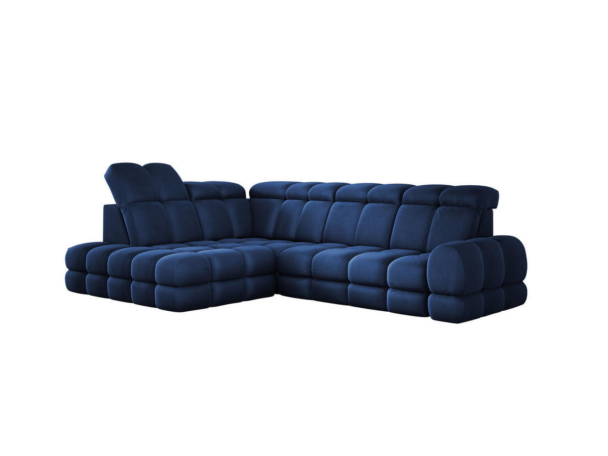 ECKSOFA TOLLO Solar-stoff L-form 302x217x105 cm blau - Blau, Holz/Textil (302/217cm) - DomoHome