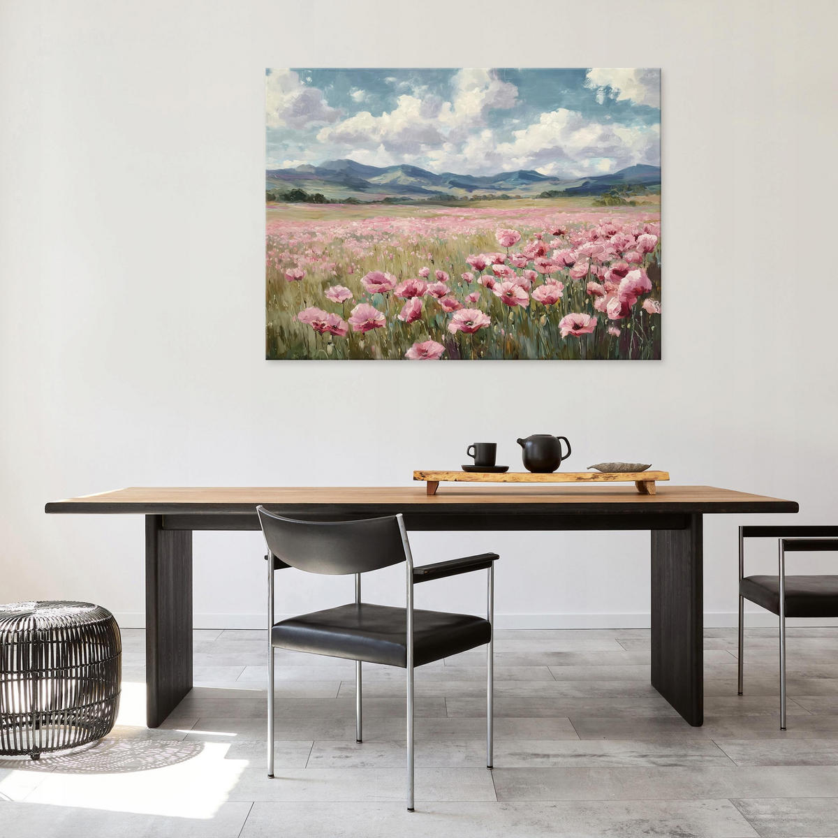LEINWAND BILDER Natur Aquarell Modern 60x40 - Multicolor, Holzwerkstoff (60/40cm) - Wallarena