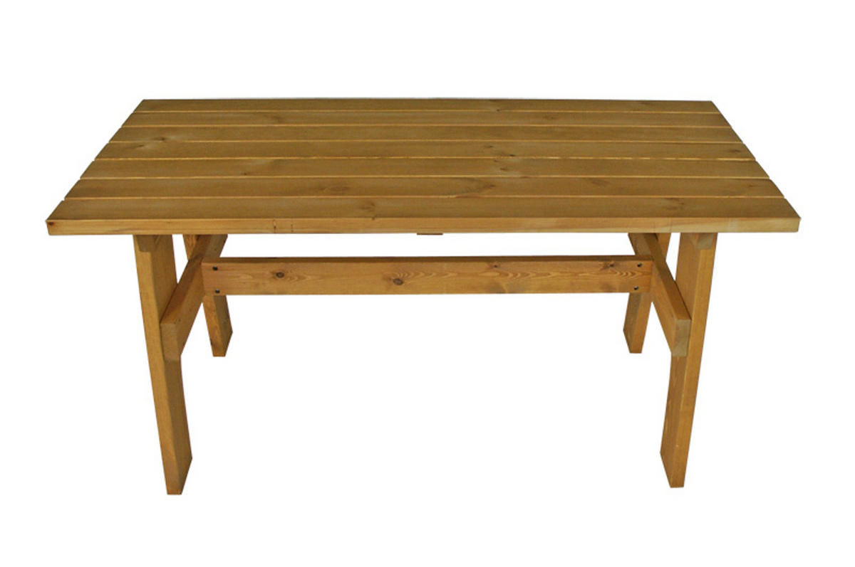 GARTEN-GARNITUR Drieburg 150cm aus Kiefer massiv 4tlg. - Braun, Holz - TPFGarden