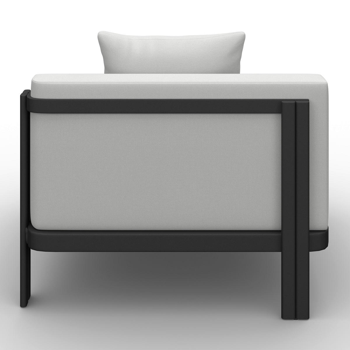 LOUNGEGARNITUR Cherry Hellgrau Outdoorstoff/Metall - Hellgrau, Metall