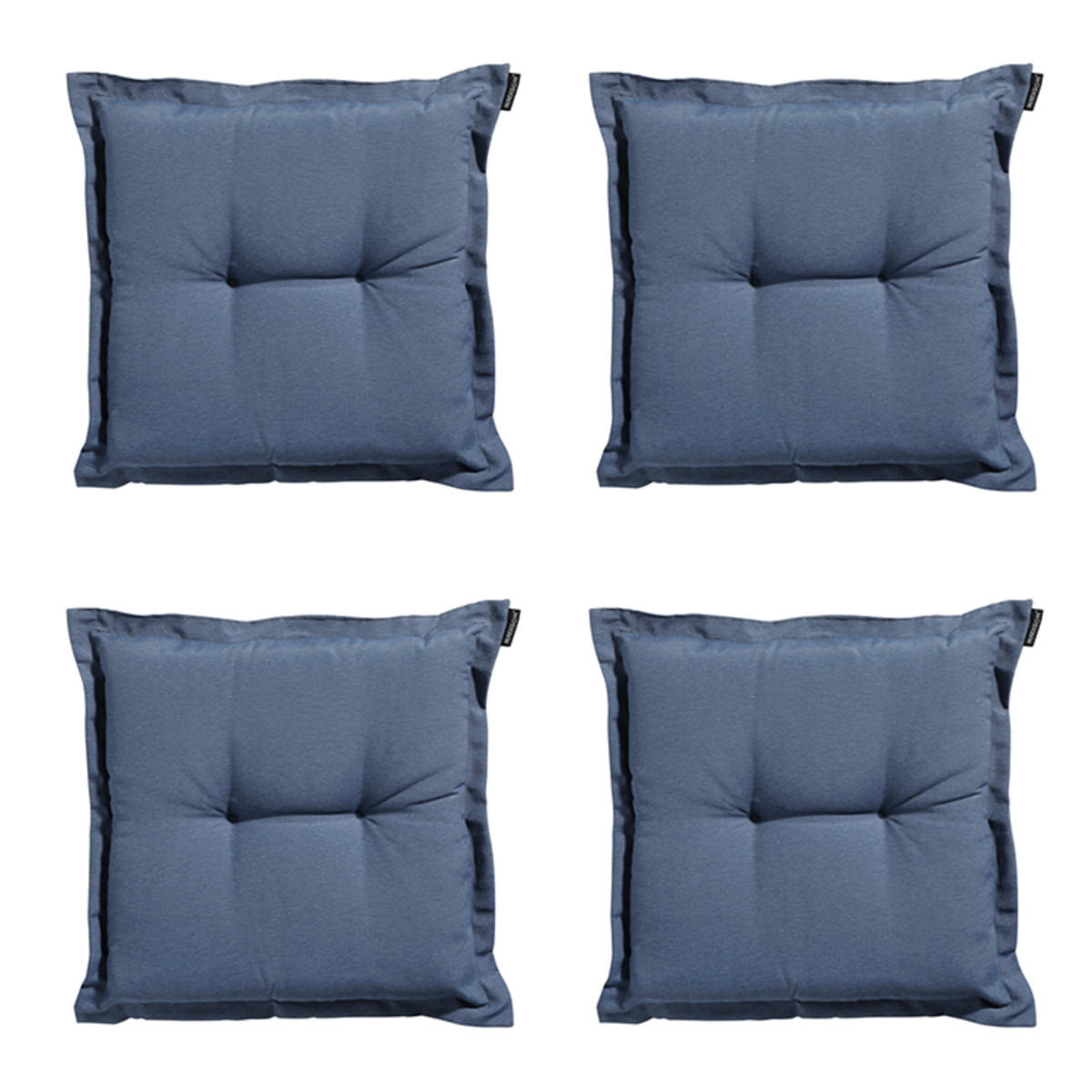 SITZKISSEN Panama 50/50 cm 4er-Set - Blaugrau, Textil (50/5/50cm) - Madison