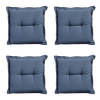 SITZKISSEN Panama 50/50 cm 4er-Set - Blaugrau, Textil (50/5/50cm) - Madison