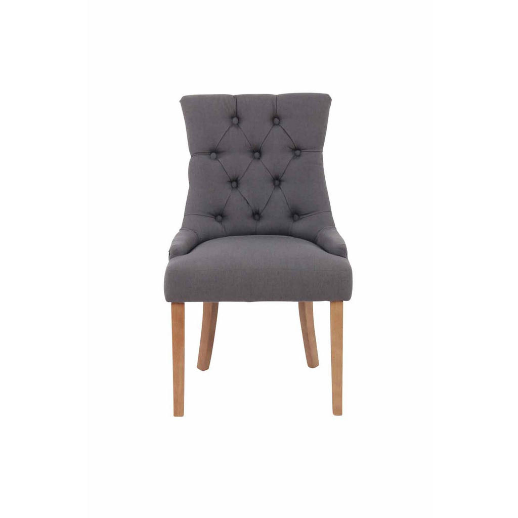 Thumbnail - TPFLiving Esszimmerstuhl, Dunkelgrau, Textil, 55x92x58 cm, Esszimmer, Stühle, Esszimmerstühle, Vierfußstühle