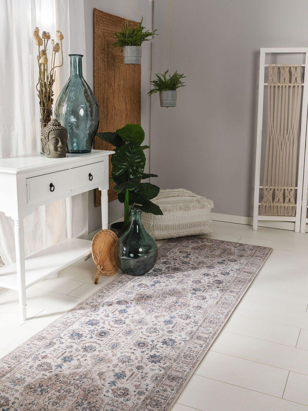 LÄUFER Laury Beige 80x240 cm - Beige, Kunststoff/Textil (80/1cm) - KUNSTLOFT